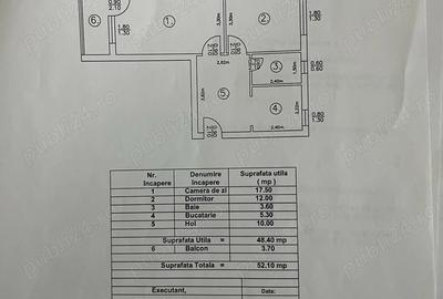 Apartament cu 2 camere decomandat în Central