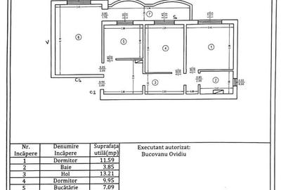 Apartament cu 3 camere decomandat în Central - 1