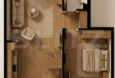 Apartament cu 2 camere decomandat în Burdujeni