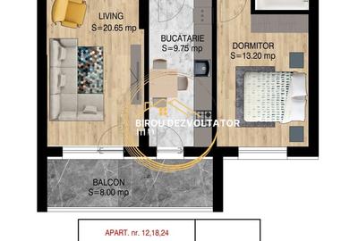 Apartament cu 2 camere decomandat în Theodor Pallady - 2