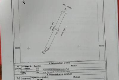 Teren de 2500 mp, în Adunații-Copăceni