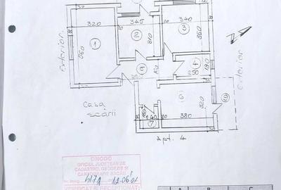 Apartament cu 3 camere decomandat în Central