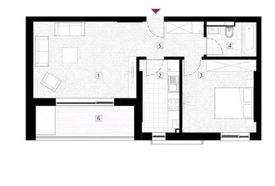 Apartament cu 2 camere în Ștefan cel Mare