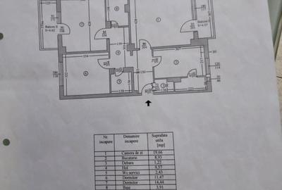 Apartament cu 3 camere decomandat în Găvana