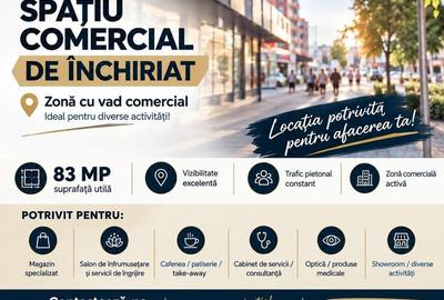 Spațiu comercial, de 83 mp, în Mănăștur