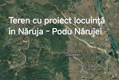 Teren de 2500 mp, în Podu Nărujei