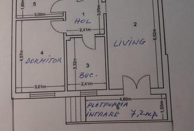 Apartament cu 2 camere decomandat în Dobroești