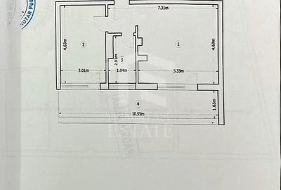 Apartament cu 2 camere decomandat în Moșilor