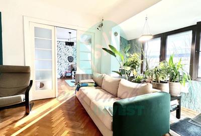 Apartament cu 3 camere semidecomandat, mobilat în Cotroceni