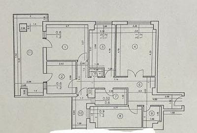 Apartament cu 4 camere decomandat, mobilat în Centru Civic - 1