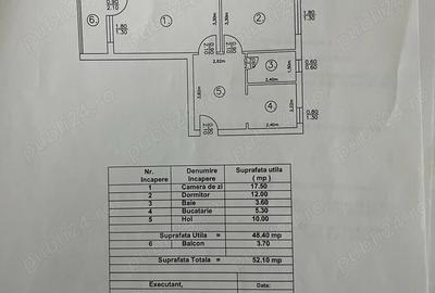 Apartament cu 2 camere decomandat în Central - 1