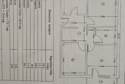 Apartament cu 3 camere decomandat în Horia - 3