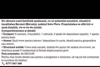 Casă cu 4 camere în Berveni - 7
