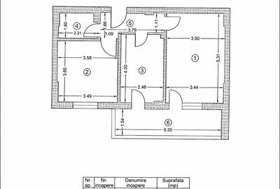 Apartament cu 2 camere în Central