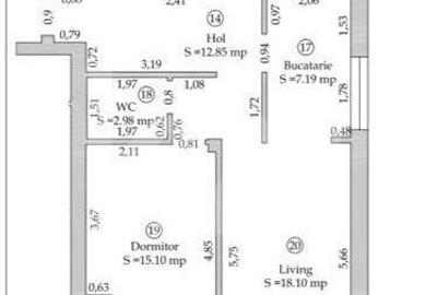 Apartament cu 3 camere în Cristian - 18
