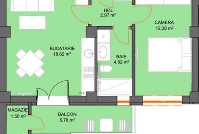 Apartament cu 2 camere decomandat în Șelimbăr