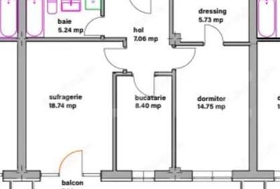 Apartament cu 2 camere decomandat în Central - 1