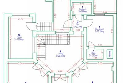 Casă cu 7 camere cu Teren 230 Mp în Ultracentral - 2