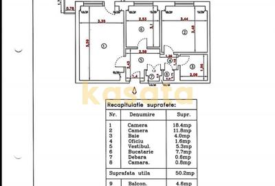 Apartament cu 2 camere în Basarabia