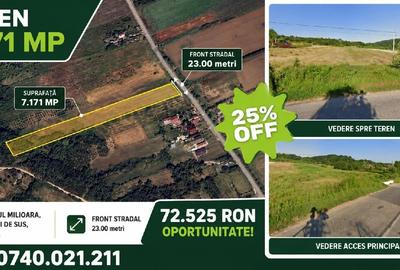 Teren intravilan de 7500 mp, în Zătreni