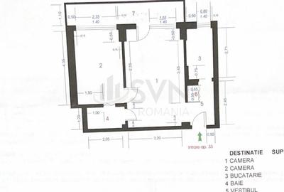 Apartament cu 2 camere semidecomandat în Dorobanți