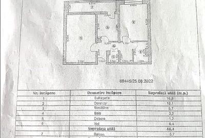 Apartament cu 2 camere decomandat în Micro 20