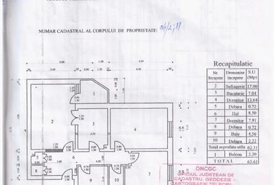 Apartament cu 3 camere decomandat în Central