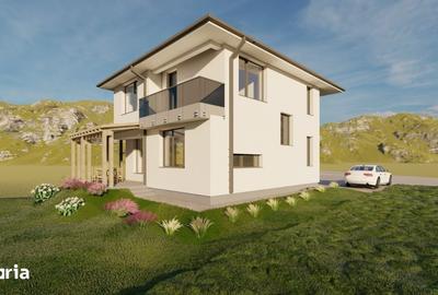 Casă cu 4 camere cu Teren 500 Mp în Chinteni