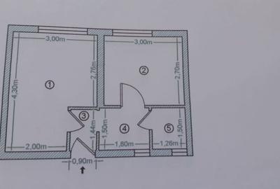 Apartament cu 2 camere semidecomandat în Rahova - 10