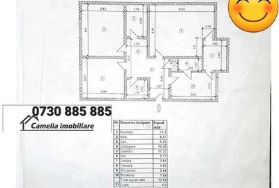 Apartament cu 3 camere decomandat, mobilat în Virtuții - 13