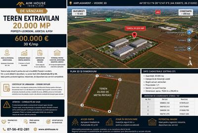 Teren de 20000 mp, în Central