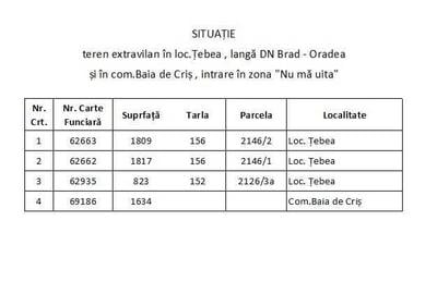 Teren de 6080 mp, în Țebea