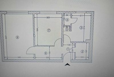 Apartament cu 2 camere decomandat în Militari