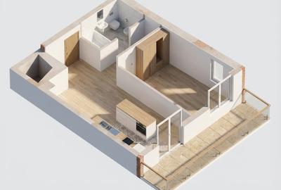 Apartament cu 2 camere decomandat în Dâmbul Rotund
