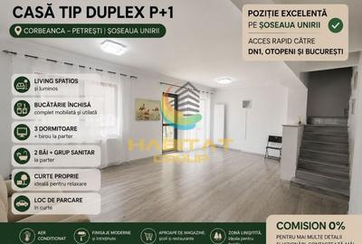 Duplex cu 4 camere cu Canalizare în Corbeanca