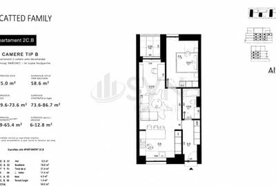 Apartament cu 2 camere semidecomandat în Central