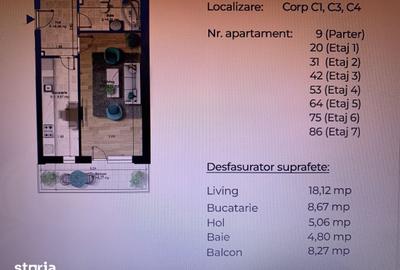 Garsonieră în Berceni - 2