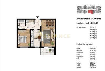 Apartament cu 2 camere decomandat în Central - 3
