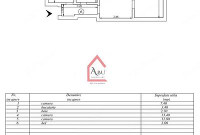 Apartament cu 3 camere nedecomandat în Filiași