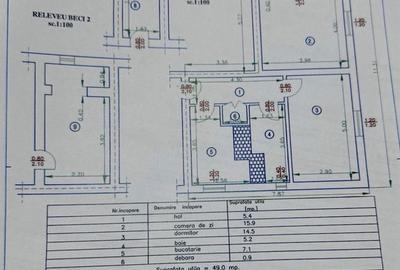 Apartament cu 2 camere decomandat în Central - 1