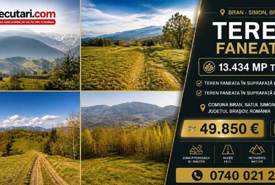 Teren extravilan de 13434 mp, în Bran