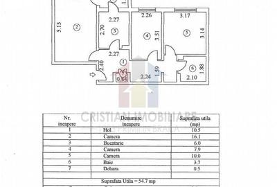 Apartament cu 3 camere decomandat în Călărași