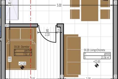 Apartament cu 2 camere semidecomandat în Nord - 1