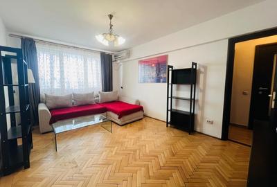 Apartament cu 2 camere semidecomandat, mobilat în Dorobanți