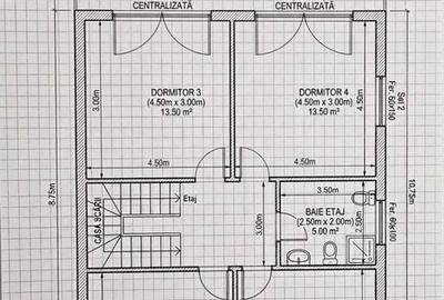 Casă cu 4 camere cu Teren 170 Mp în Central