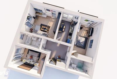 Apartament cu 3 camere în Sânpetru - 4