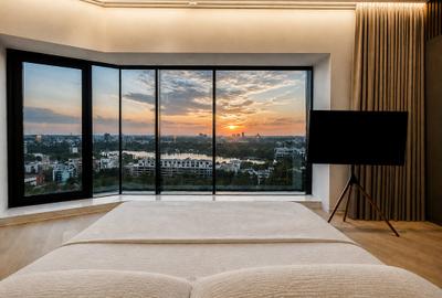 Penthouse cu 5 camere, mobilat în Barbu Văcărescu - 16