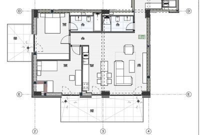 Apartament cu 3 camere decomandat în Pajura