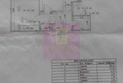 Apartament cu 2 camere decomandat în Domenii