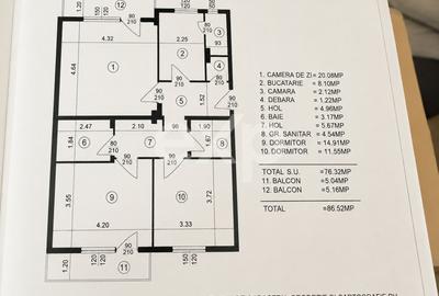 Apartament cu 3 camere decomandat, mobilat în Autogară - 17